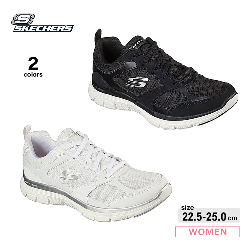 高評価! SKECHERS スケッチャーズ スニーカー シューズ 靴 黒白