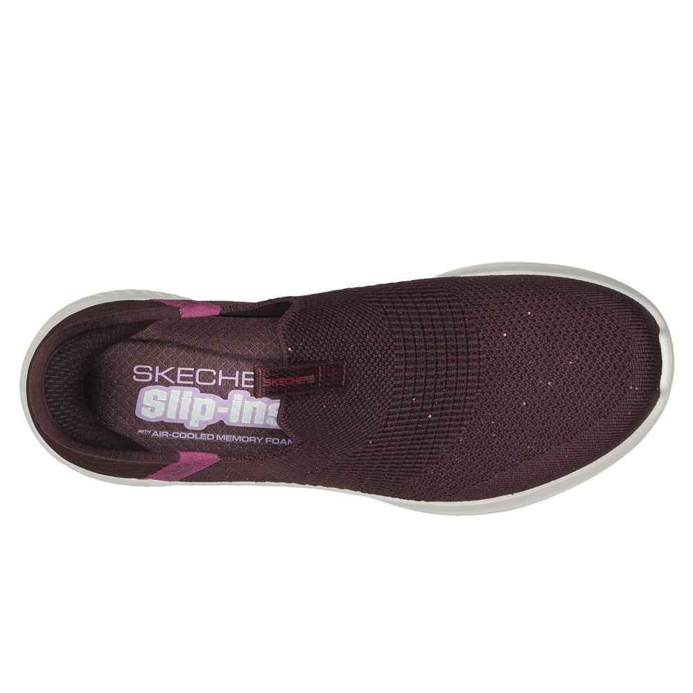 スケッチャーズ SKECHERS レディーススリッポン ULTRA FLEX 3.0 (WINE