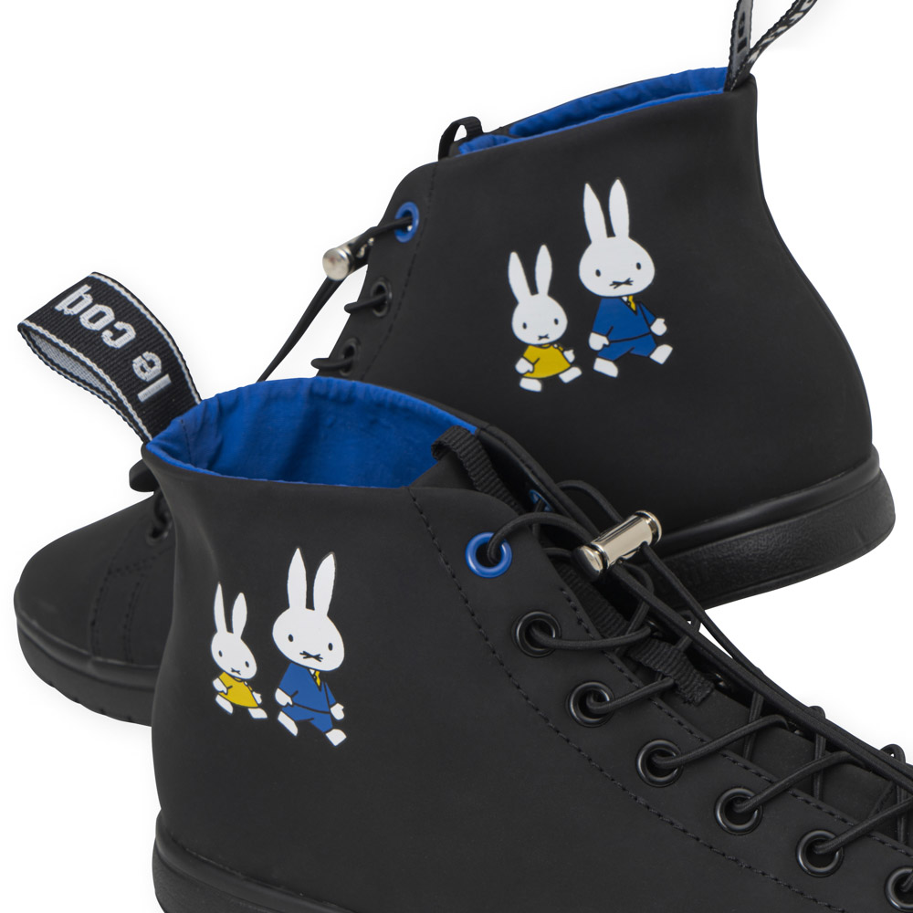 ルコック le coq sportif レディース レインシューズ ミッフィー miffy × LA ALMA MID II T+R  (BK) QY1WJD80【FITHOUSE ONLINE SHOP】