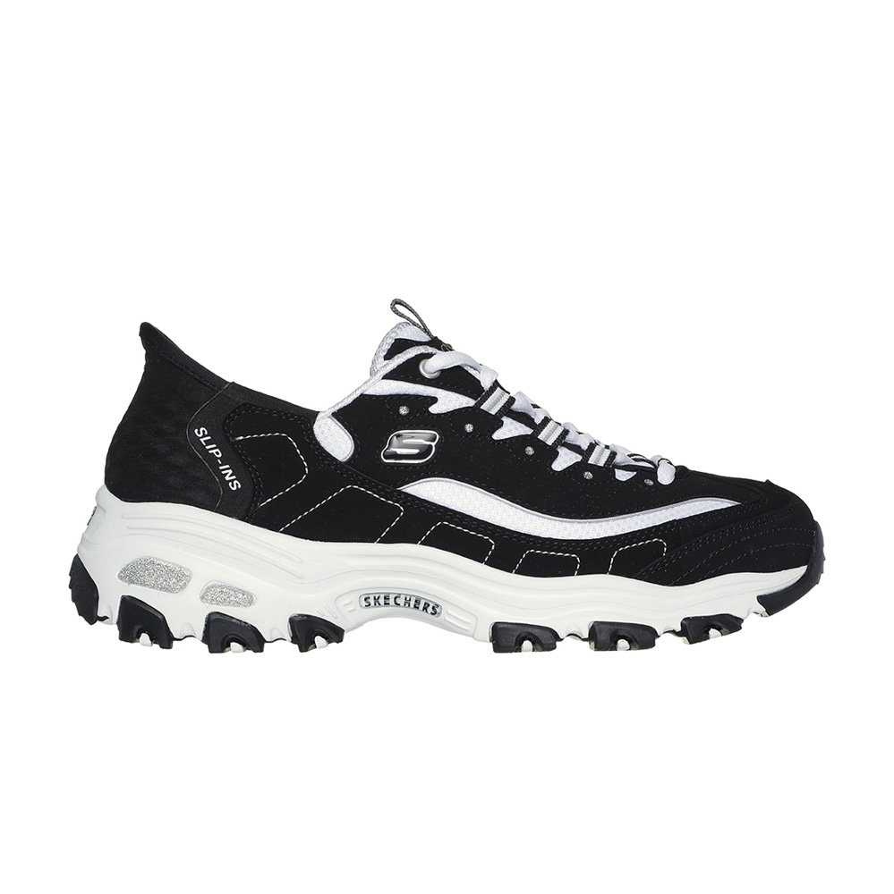 スケッチャーズ SKECHERS レディーススニーカー ディーライツ ニュークラシック スリップインズ 150030 BKW【FITHOUSE ONLINE SHOP】