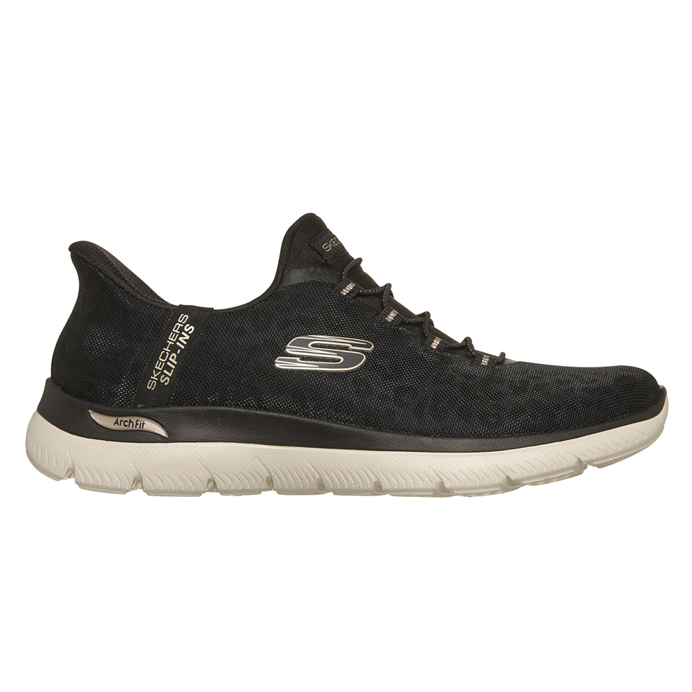 スケッチャーズ SKECHERS レディーススニーカー SLIP-INS スリップインズ ARCH FIT SUMMITS - LUXE LEOPARD ワイド 150750W【FITHOUSE ONLINE SHOP】