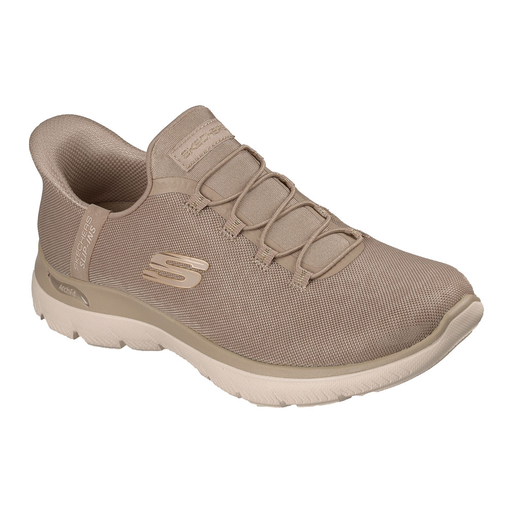 スケッチャーズ SKECHERS レディーススニーカー SLIP-INS スリップインズ ARCH FIT SUMMITS - LUXE LEOPARD ワイド 150750W【FITHOUSE ONLINE SHOP】