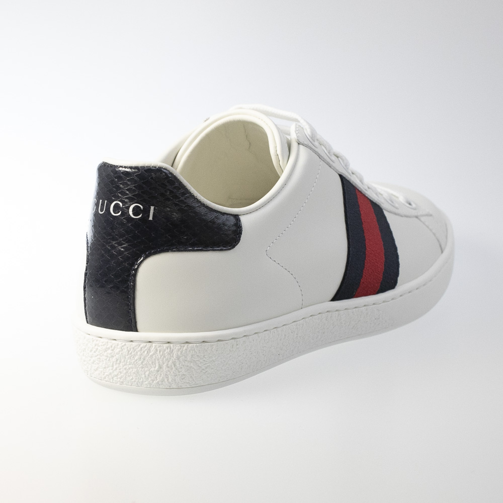 グッチ GUCCI レディーススニーカー ホワイトレザースニーカー 387993 