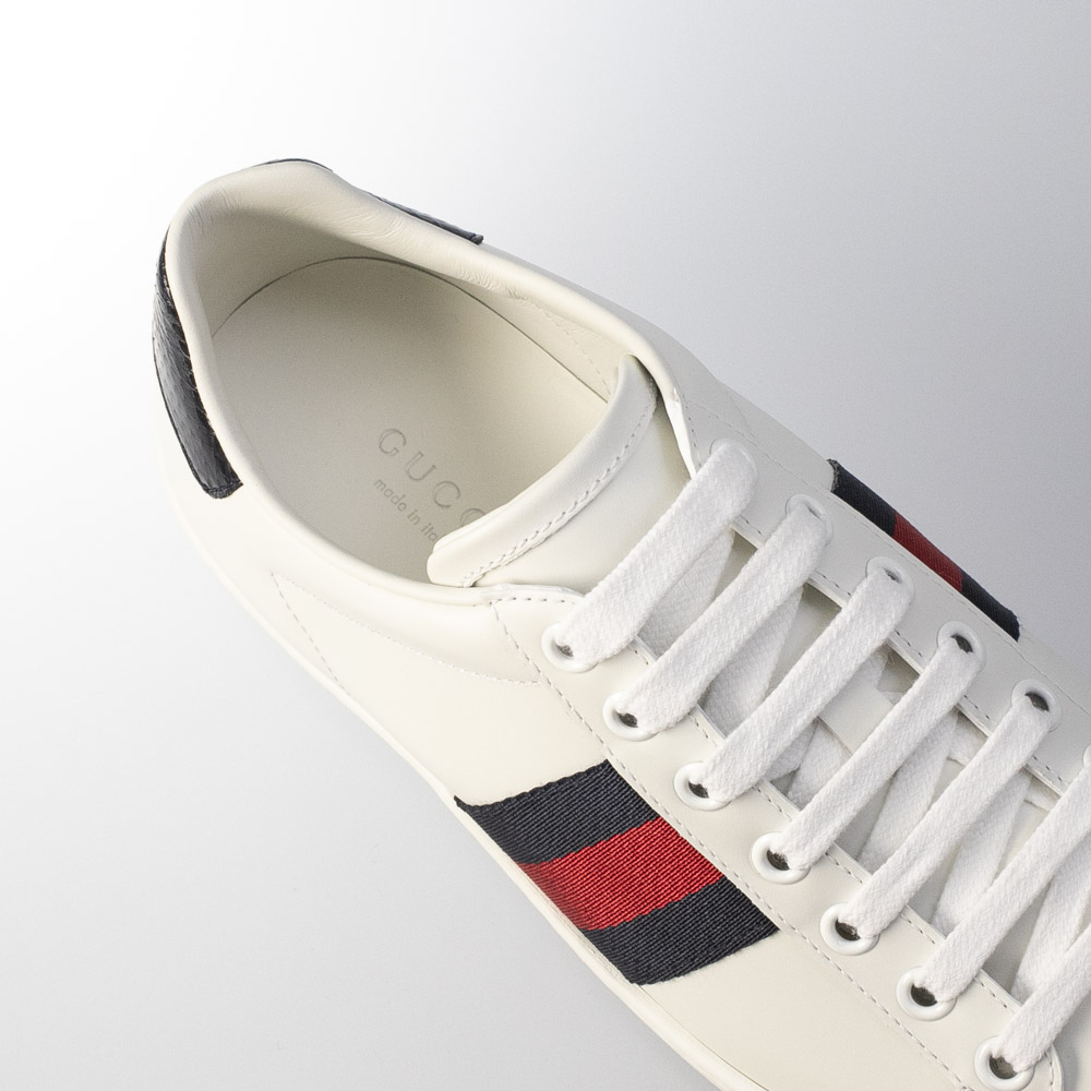 グッチ GUCCI レディーススニーカー ホワイトレザースニーカー 387993 