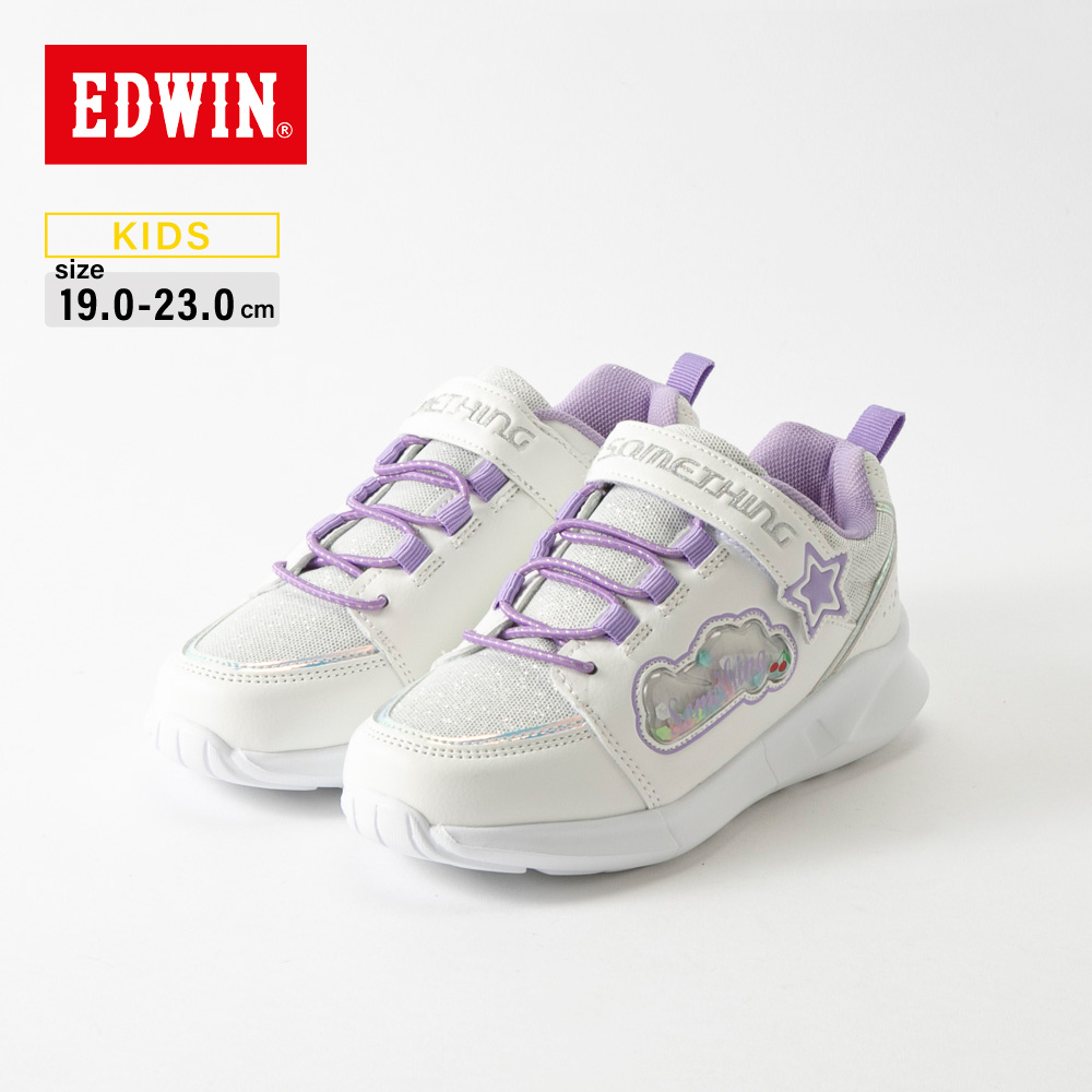 エドウィン EDWIN キッズスニーカー カジュアルマジック (WHT) SOM3191【FITHOUSE ONLINE SHOP】