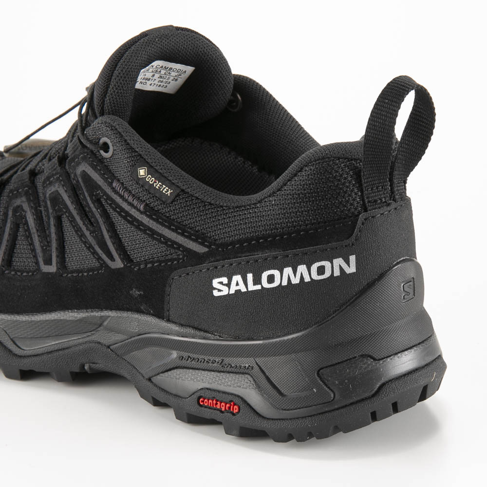 サロモン SALOMON メンズスニーカー X WARD LEATHER GTX (BK/BK) L47182300【FITHOUSE ONLINE SHOP】