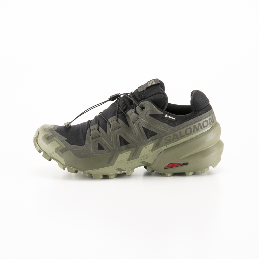 サロモン SALOMON メンズスニーカー SPEEDCROSS 6 GTX (Black/Peat/Deep Lichen Green) L47584100【FITHOUSE ONLINE SHOP】