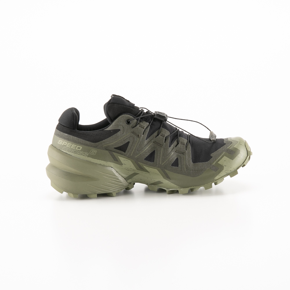 サロモン SALOMON メンズスニーカー SPEEDCROSS 6 GTX (Black/Peat/Deep Lichen Green) L47584100【FITHOUSE ONLINE SHOP】