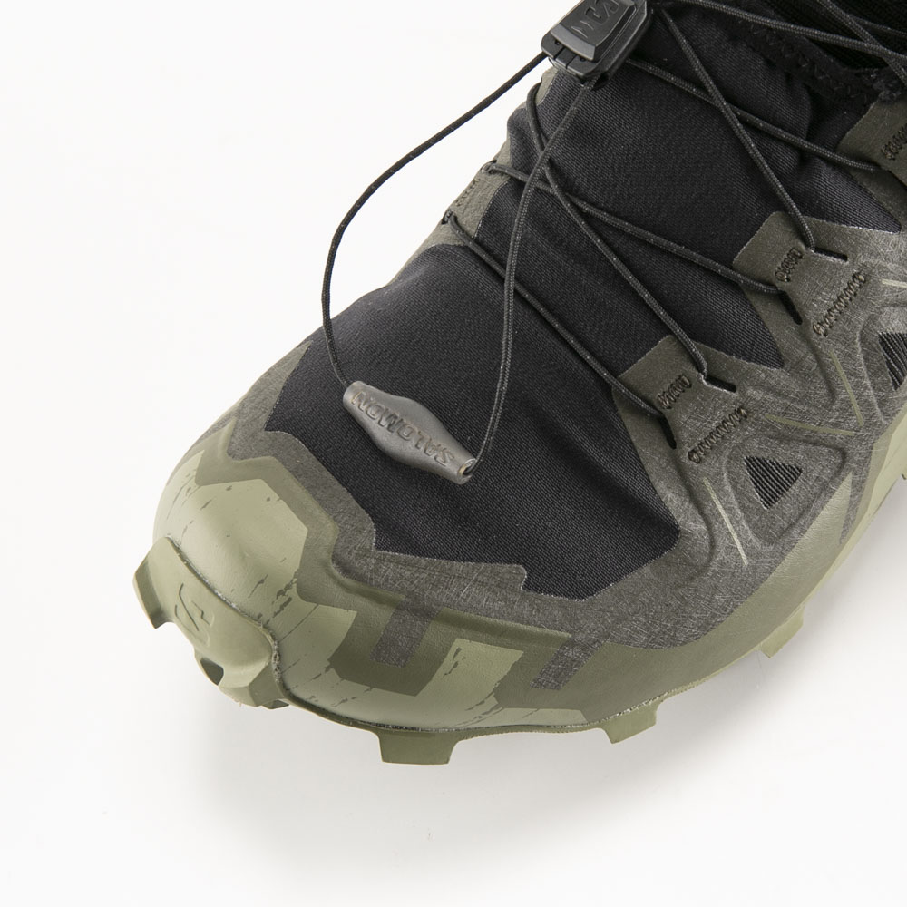 サロモン SALOMON メンズスニーカー SPEEDCROSS 6 GTX (Black/Peat/Deep Lichen Green) L47584100【FITHOUSE ONLINE SHOP】