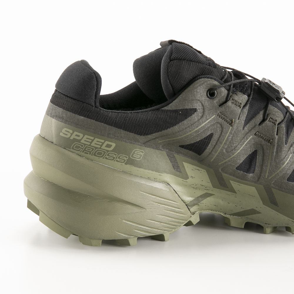 サロモン SALOMON メンズスニーカー SPEEDCROSS 6 GTX (Black/Peat/Deep Lichen Green) L47584100【FITHOUSE ONLINE SHOP】