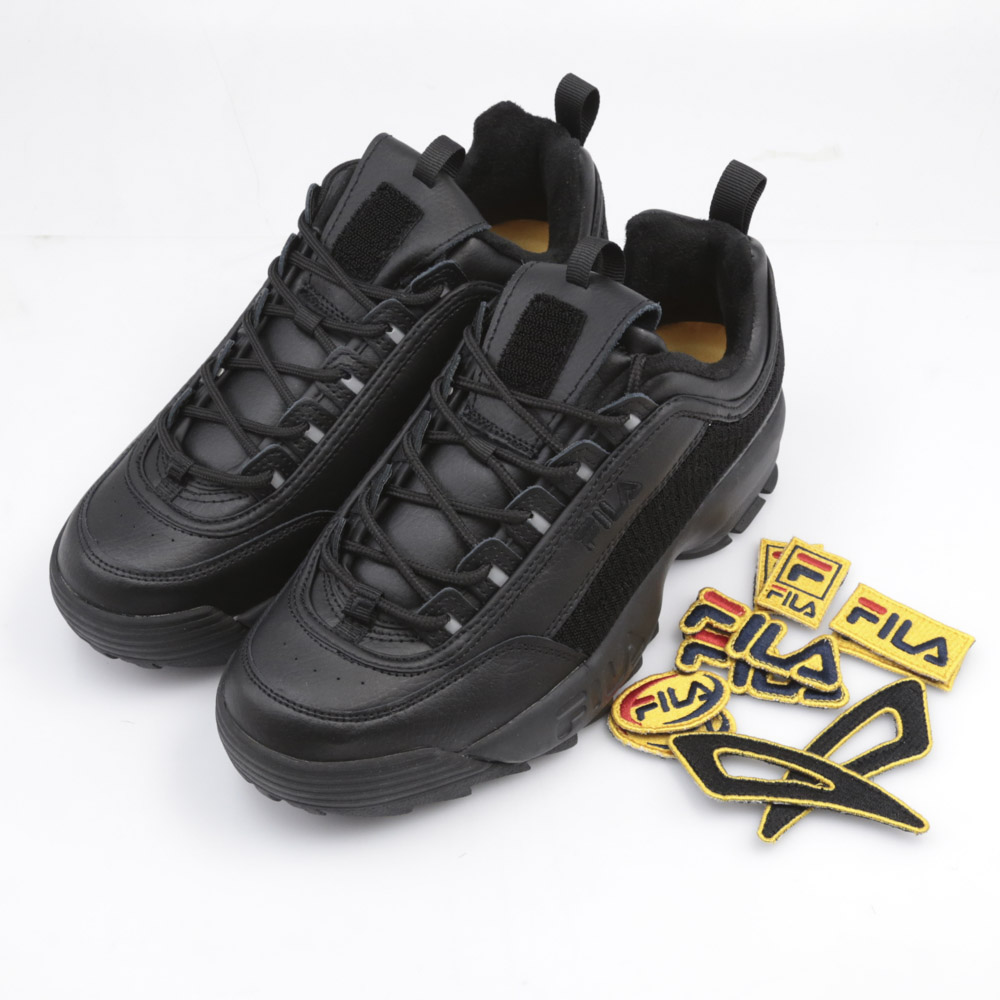 フィラ FILA メンズスニーカー DISRUPTOR2 PATCH BK F0331【FITHOUSE ONLINE SHOP】