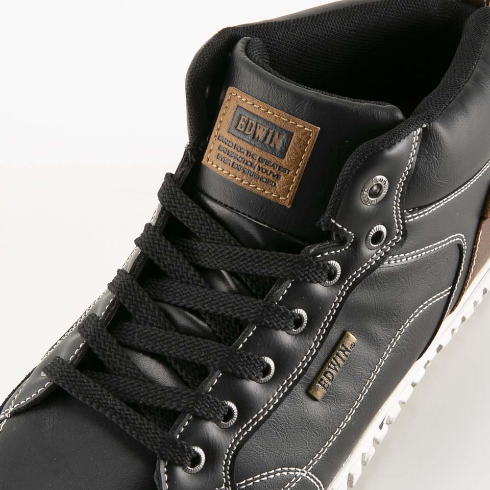 エドウィン EDWIN メンズスニーカー ボウスイ ミッドカット (BLK) EDW7859【FITHOUSE ONLINE SHOP】