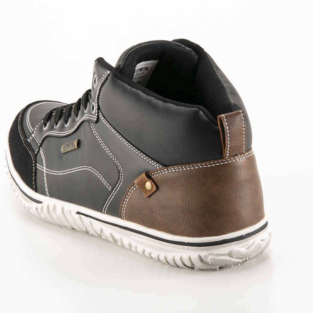 エドウィン EDWIN メンズスニーカー ボウスイ ミッドカット (BLK) EDW7859【FITHOUSE ONLINE SHOP】