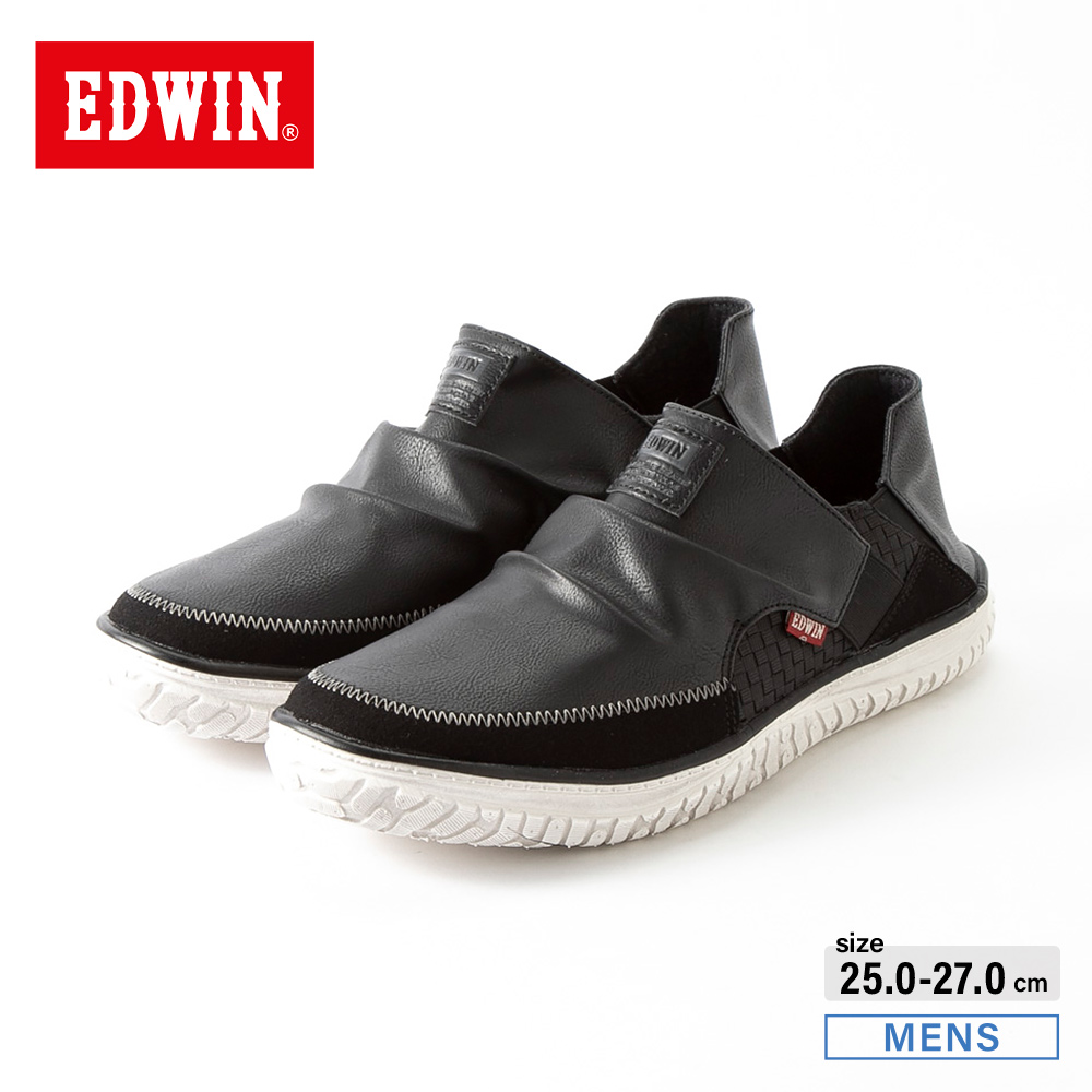 エドウィン EDWIN メンズスリッポン バブーシュ (BLK) EDW7745【FITHOUSE ONLINE SHOP】