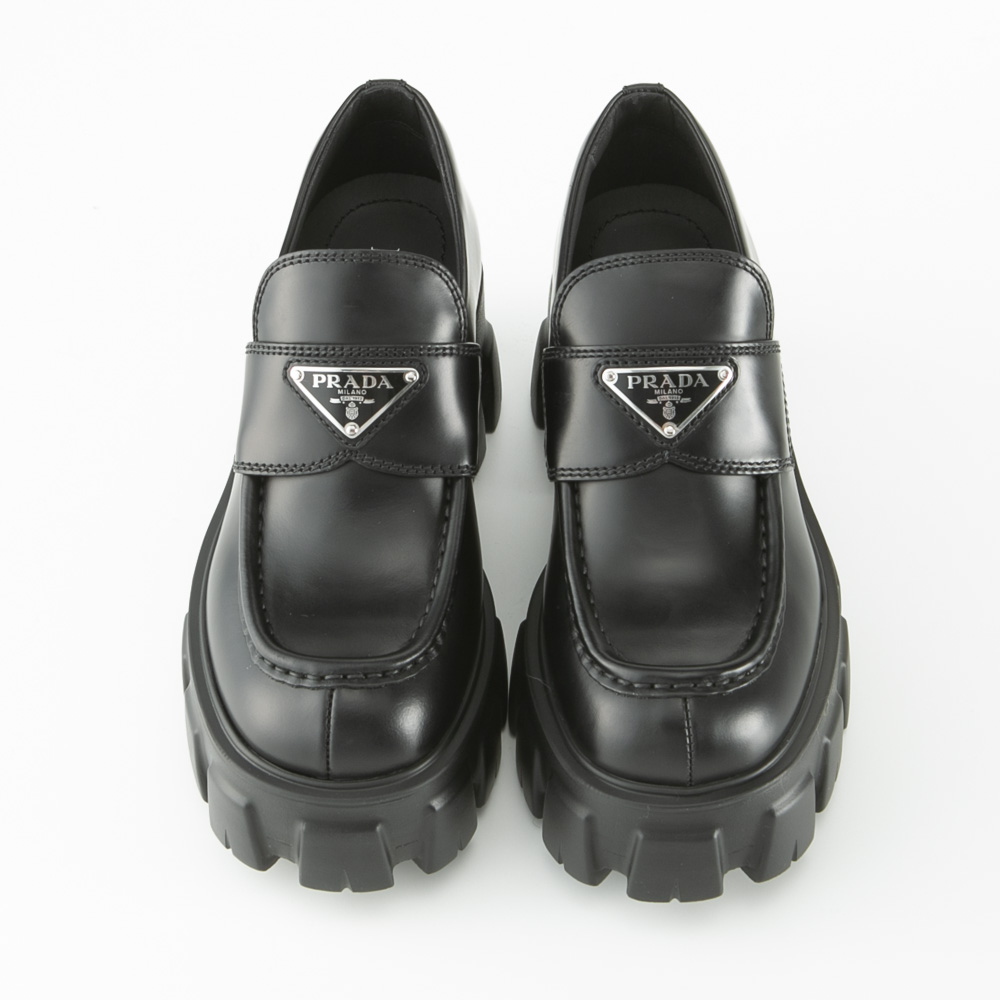 プラダ PRADA レディースシューズ モノリス ブラッシュドレザー ローファー 1D649M-B4L-B055【FITHOUSE ONLINE SHOP】