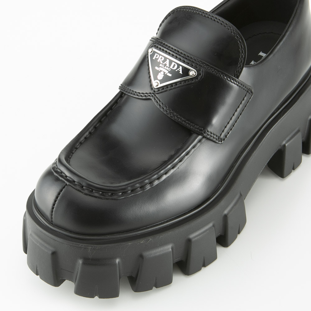 プラダ PRADA レディースシューズ モノリス ブラッシュドレザー ローファー 1D649M-B4L-B055【FITHOUSE ONLINE SHOP】