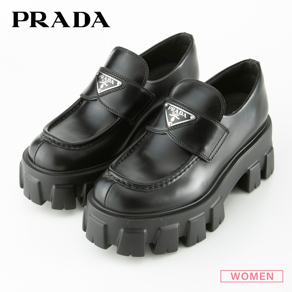 PRADA プラダ ローファー 黒 幸せなふたりに贈る結婚祝い - 靴