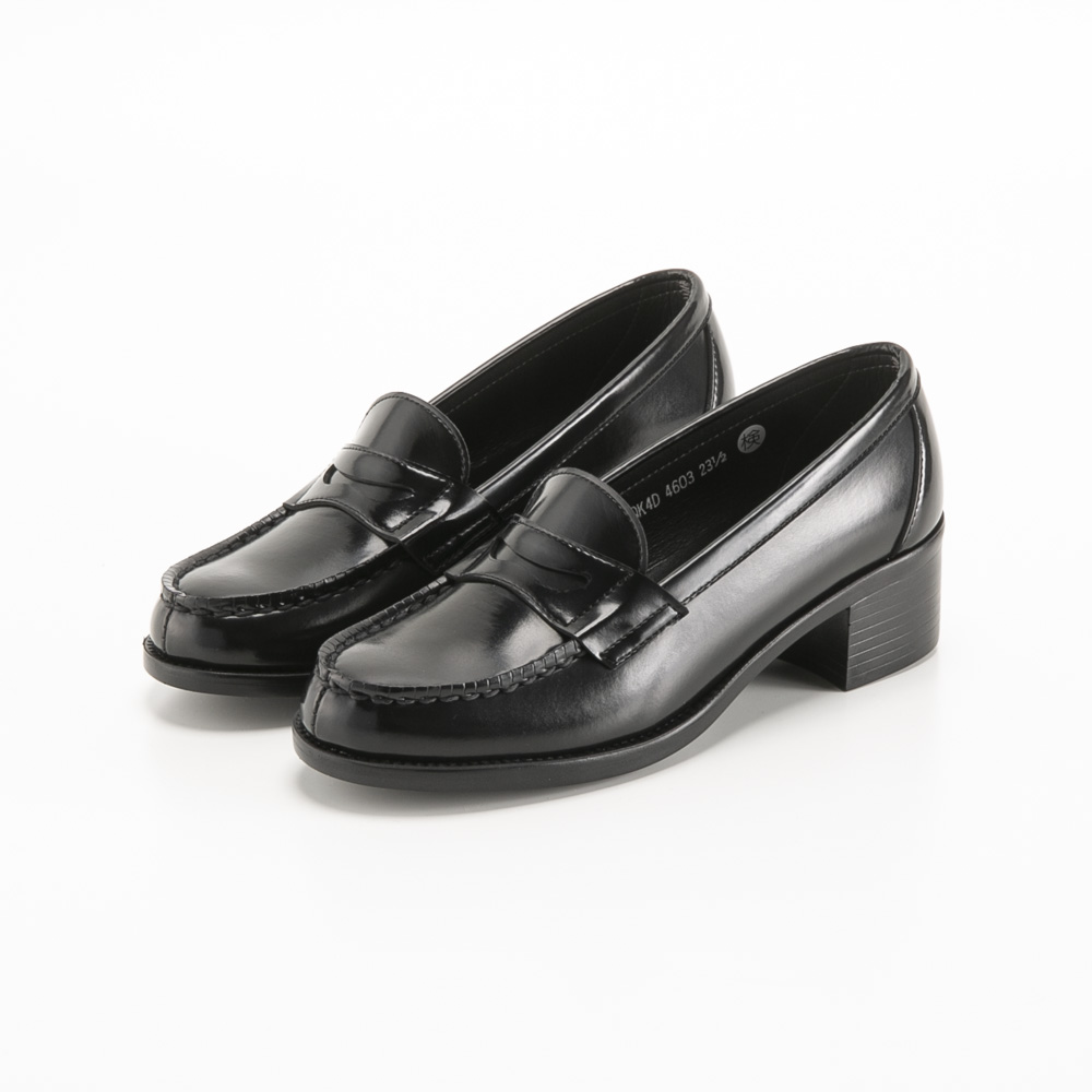 ハルタ HARUTA レディースシューズ ヒールアップ コインローファー 4603 人工皮革【FITHOUSE ONLINE SHOP】