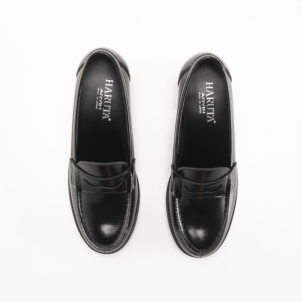 ハルタ HARUTA レディースシューズ ヒールアップ コインローファー 4603 人工皮革【FITHOUSE ONLINE SHOP】