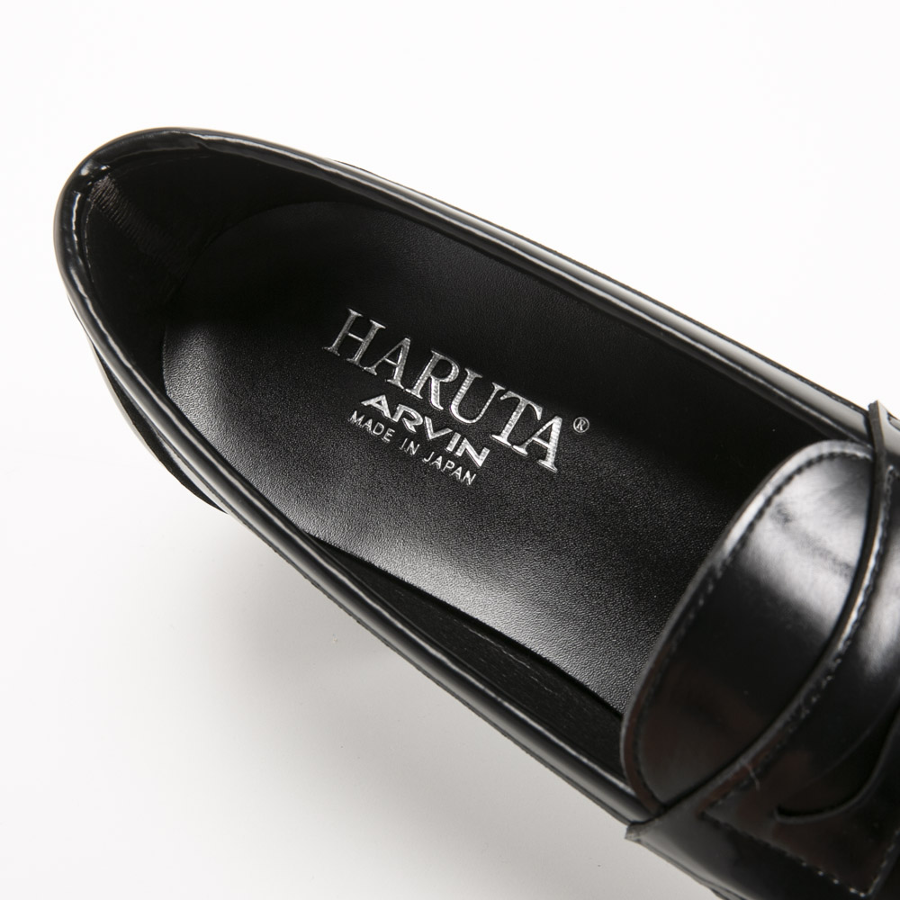 ハルタ HARUTA レディースシューズ ヒールアップ コインローファー 4603 人工皮革【FITHOUSE ONLINE SHOP】