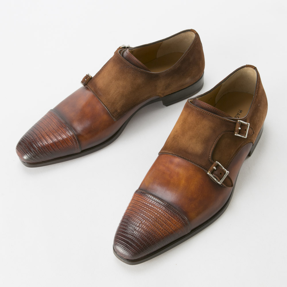 MAGNANNI マグナーニ リザード ダブルモンク 美品