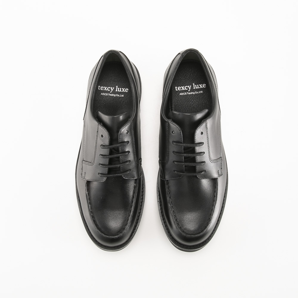 テクシーリュクス texcy luxe ビジネスシューズ スリムフィット ミニマルデザイン×ラギッド厚底 Uチップ TU-8017【FITHOUSE ONLINE SHOP】