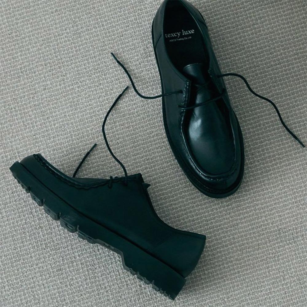 アシックス ASICS テクシーリュクス texcy luxe ビジネスシューズ スリムフィット ミニマルデザイン×ラギッド厚底 チロリアン TU-8018【FITHOUSE ONLINE SHOP】