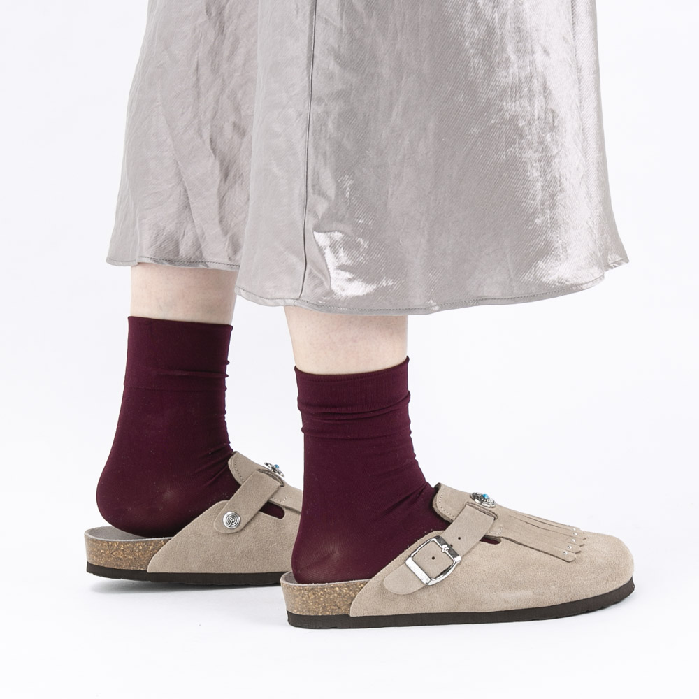 ジェニュインズ GENUINS レディースサンダル サボ クロッグ FRINGE G106629【FITHOUSE ONLINE SHOP】