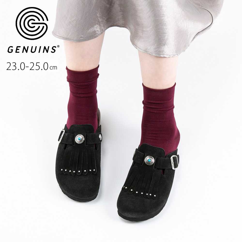 ジェニュインズ GENUINS レディースサンダル サボ クロッグ FRINGE G106631【FITHOUSE ONLINE SHOP】