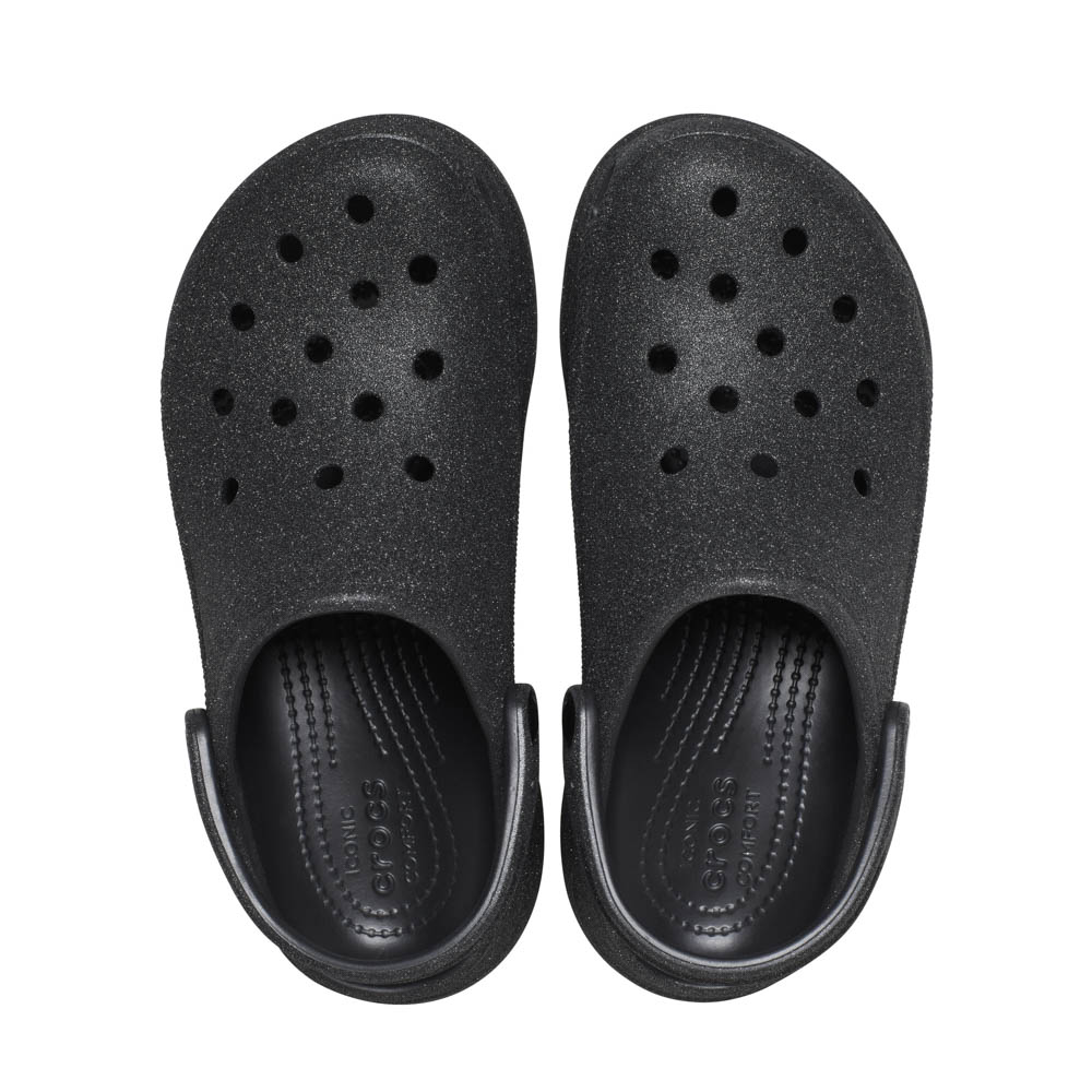 クロックス CROCS レディースサンダル ベイ グリッター クロッグ CLASSIC BAE GLITTER CLOG 207261-001【FITHOUSE ONLINE SHOP】