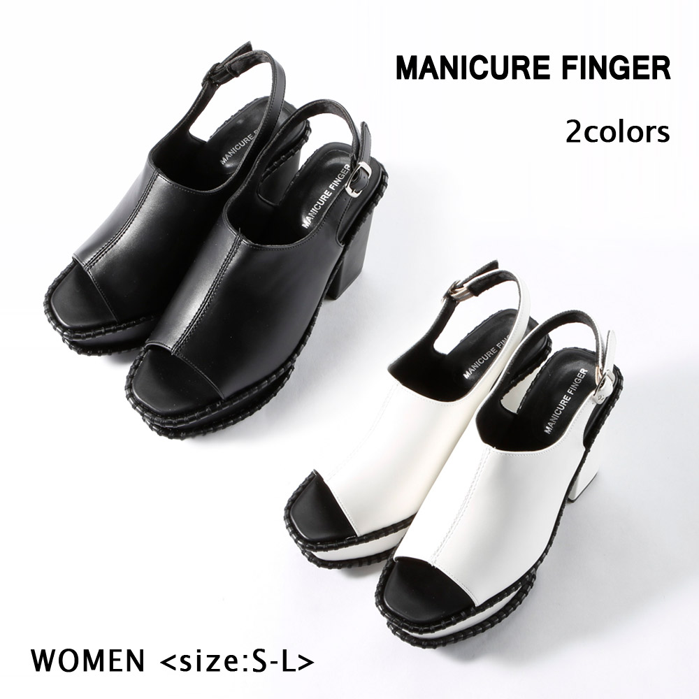 マニキュアフィンガー MANICURE FINGER チャンキーヒールミュール MF6976【FITHOUSE ONLINE SHOP】