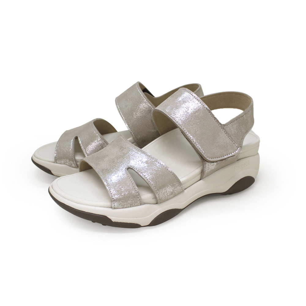 Re:getA リゲッタ レディースサンダル メタリック 軽量 厚底 RE3001【FITHOUSE ONLINE SHOP】