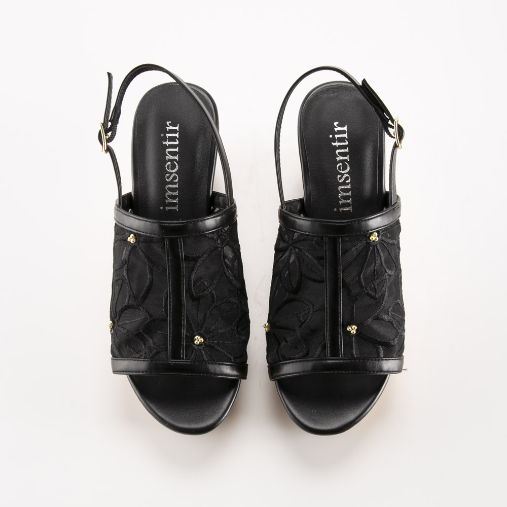 イムサンティル imsentir レディースサンダル チュールウェッジバックストラップ im62【FITHOUSE ONLINE SHOP】