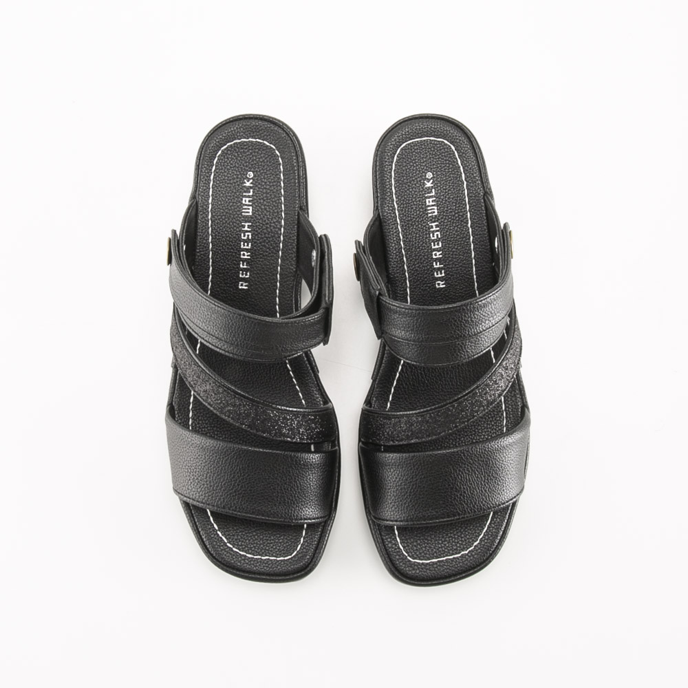 リフレッシュウォーク Refresh Walk レディースサンダル 2WAY バックストラップ ラメ KK5165【FITHOUSE ONLINE SHOP】