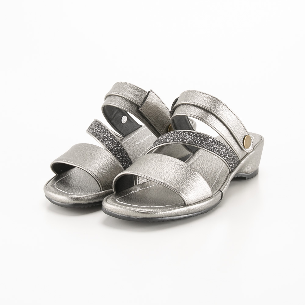 リフレッシュウォーク Refresh Walk レディースサンダル 2WAY バックストラップ ラメ KK5165【FITHOUSE ONLINE SHOP】