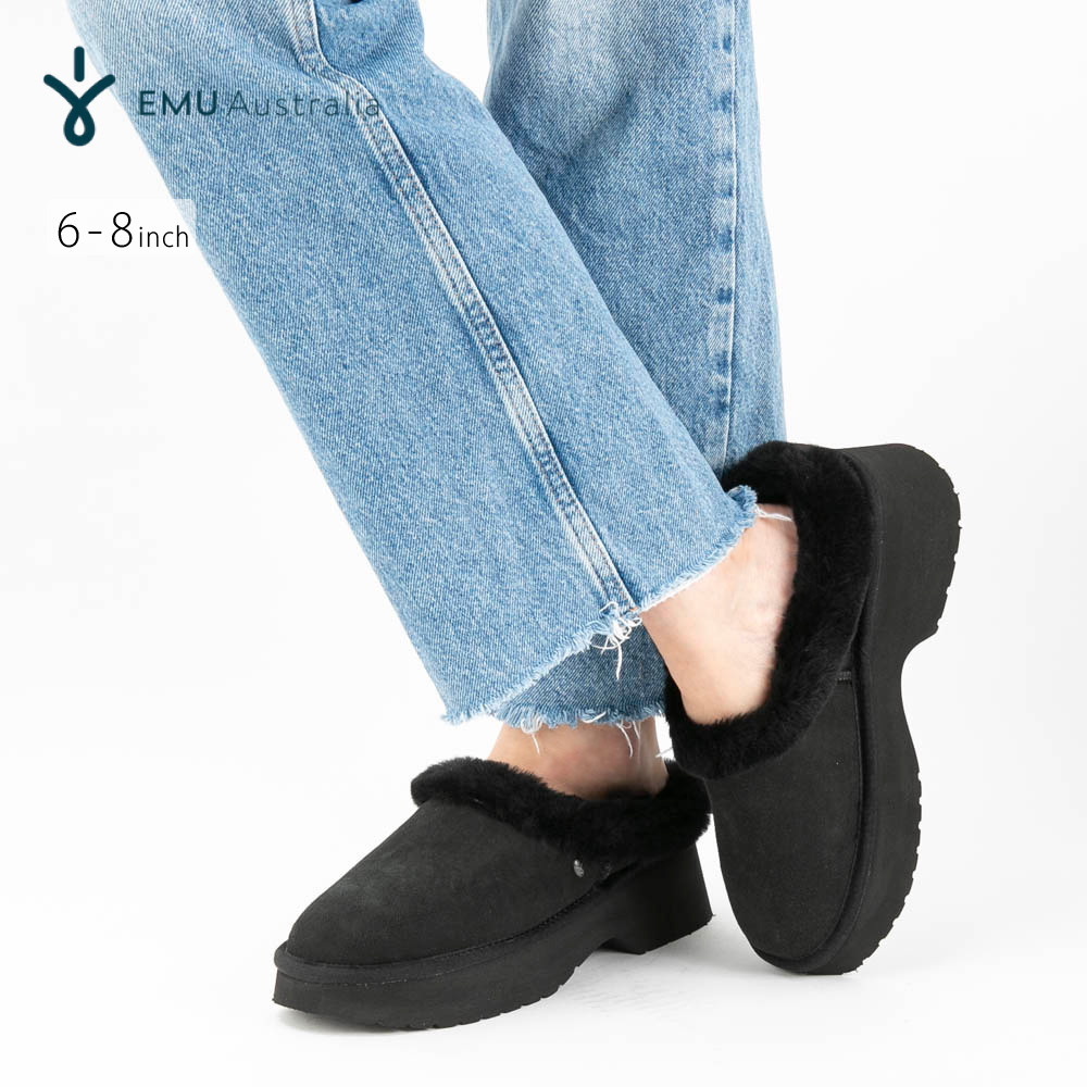 エミュー EMU Australia レディース Virginia Clog ムートン スリッポン サンダル 厚底 W13291【FITHOUSE ONLINE SHOP】