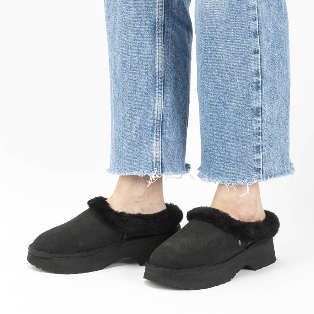 エミュー EMU Australia レディース Virginia Clog ムートン スリッポン サンダル 厚底 W13291【FITHOUSE ONLINE SHOP】