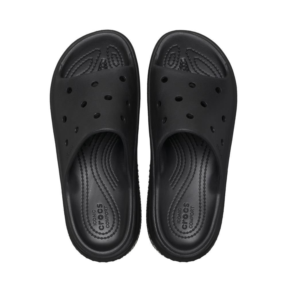 クロックス CROCS レディースサンダル STOMP SLIDE ストンプ スライド (BLK) 209347【FITHOUSE ONLINE SHOP】