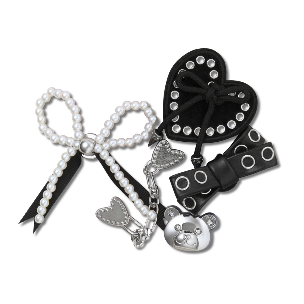 クロックス CROCS シューズアクセサリー INDIE LUXE SILVER 5PACK インディー リュクス シルバー 5パック 10016472【FITHOUSE ONLINE SHOP】