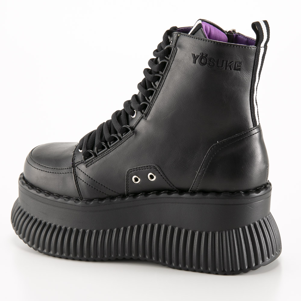 ヨースケ YOSUKE レディースブーツ 厚底レースアップ 4460084【FITHOUSE ONLINE SHOP】