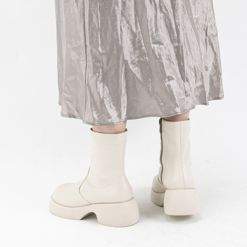 by あしながおじさん レディースブーツ ショート ボリューム ストレッチブーツ 厚底 8710615【FITHOUSE ONLINE SHOP】