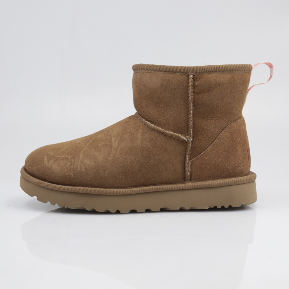 アグ UGG レディース ムートンブーツ CLASSIC MINI II GRAPHIC LOGO 