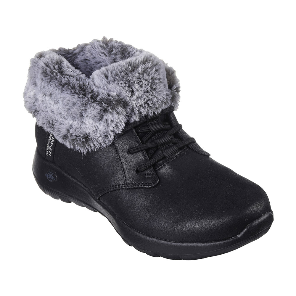 スケッチャーズ SKECHERS レディースブーツ ON-THE-GO JOY SLIP-INS-COZY CHARM (BKGY) 144803【FITHOUSE ONLINE SHOP】