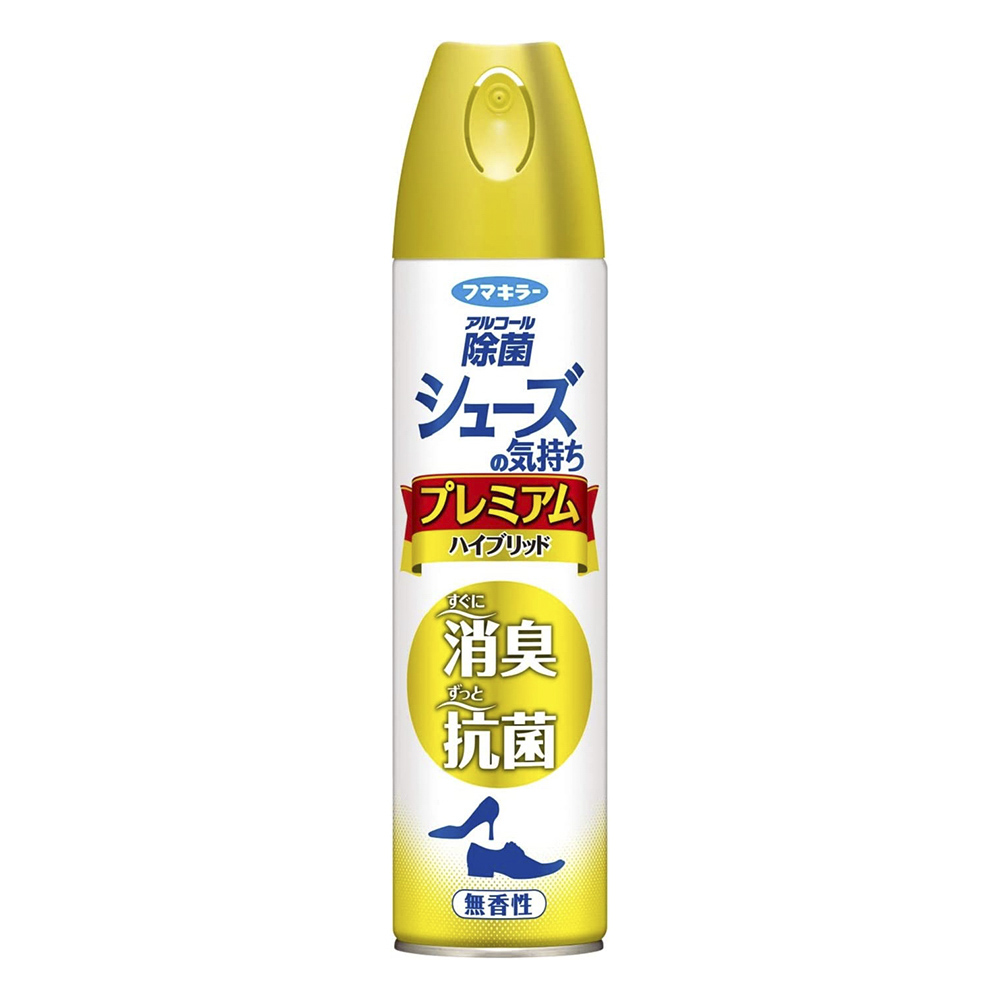 フマキラー FUMAKILLA 靴ケア用品 消臭・防臭スプレー シューズの気持ちプレミアムハイブリッド 280mL 無香性【FITHOUSE ONLINE SHOP】
