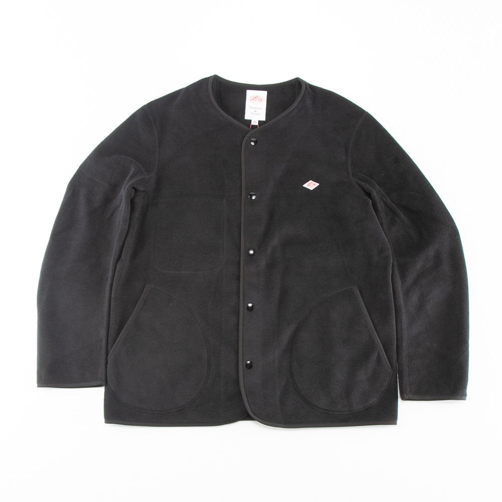 ダントン DANTON メンズアウター FLEECE COLLARLESS JACKET JD-8939【FITHOUSE ONLINE SHOP】