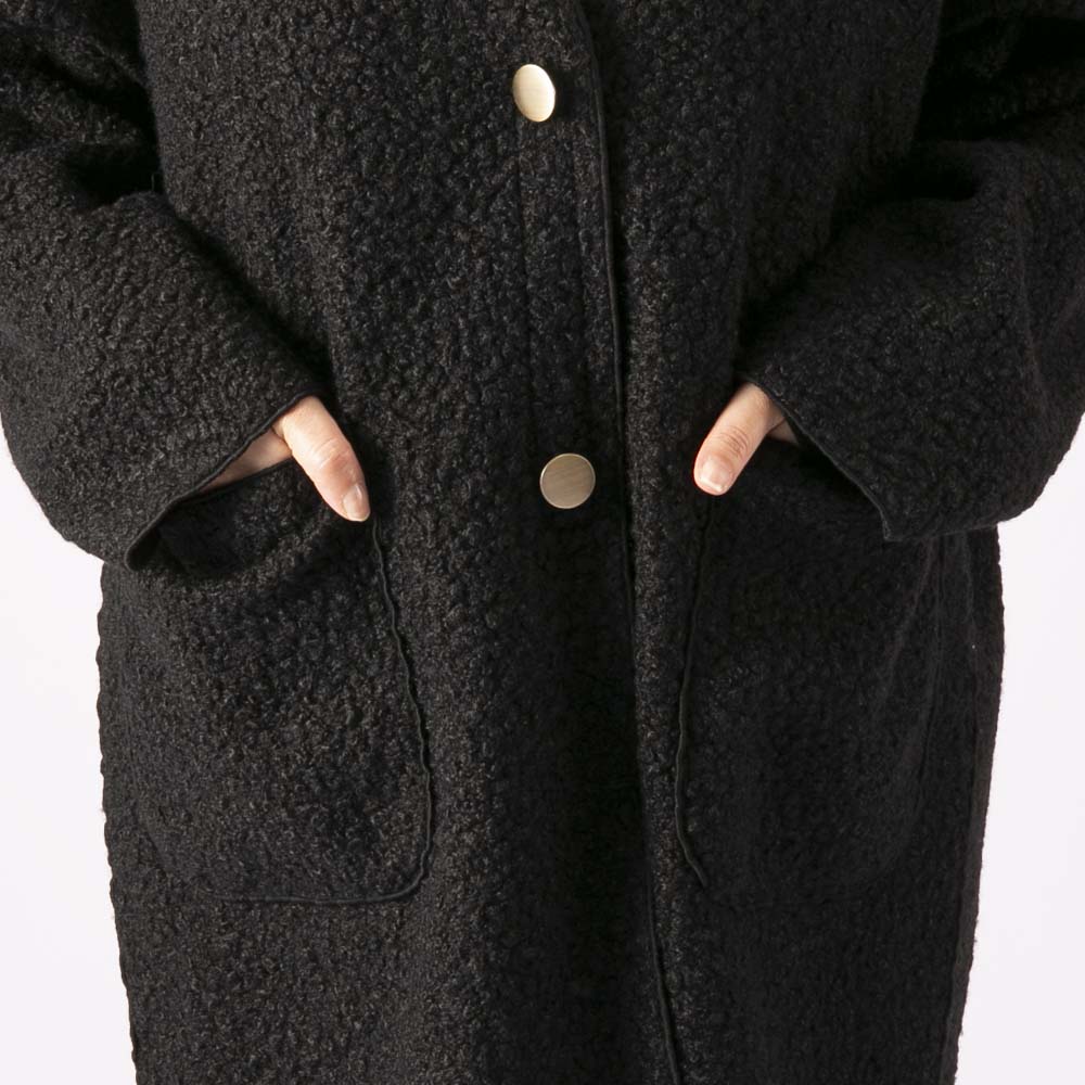 ノアジェ NOA-GE レディースアウター ブークレーコート 121-4599-2245【FITHOUSE ONLINE SHOP】