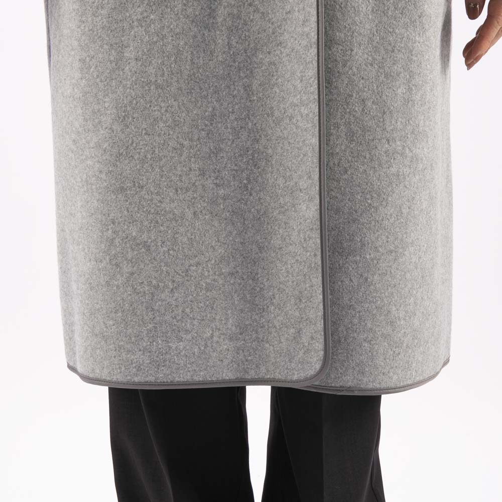 ノアジェ NOA-GE レディースアウター ウールライクノーカラーコート 121-3616-2081【FITHOUSE ONLINE SHOP】