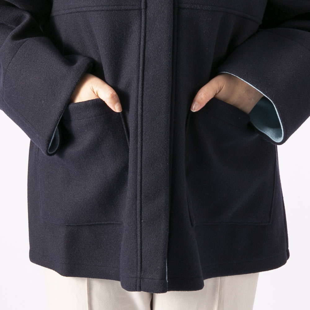 ノアジェ NOA-GE レディースアウター メルトンコート 121-4618-2246【FITHOUSE ONLINE SHOP】