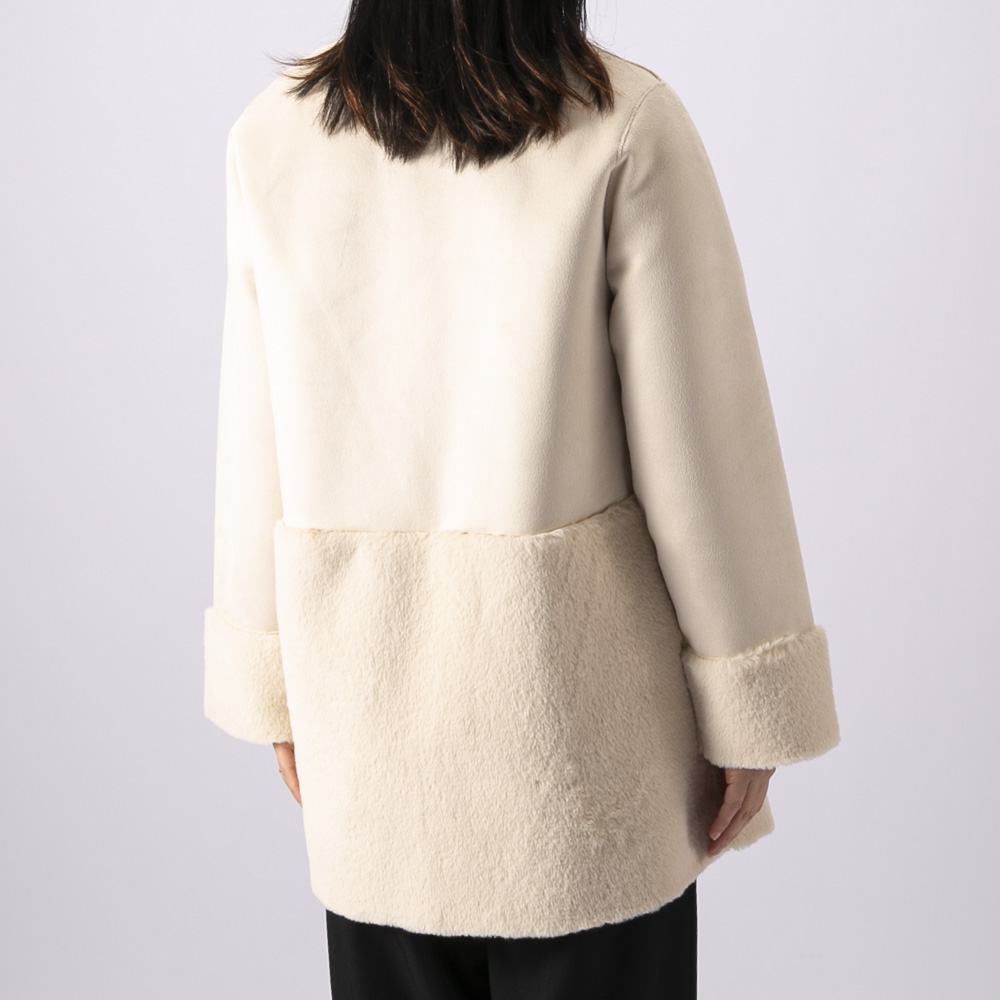 ノアジェ NOA-GE レディースアウター フェイクムートンコート 121-4699-2240【FITHOUSE ONLINE SHOP】