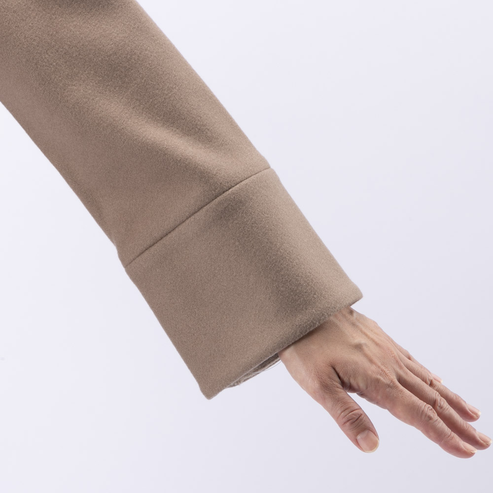 ノアジェ NOA-GE レディースアウター ウール調フェルト配色コート 121-5616-2307/61【FITHOUSE ONLINE SHOP】
